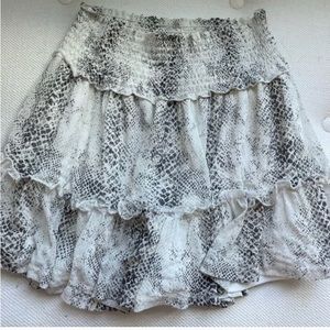 Flowy Snakeskin Skirt